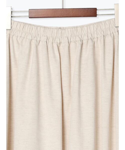 Te chichi（テチチ）の「リネン混ポプリンタックロングスカート（スカート・レディース・キナリ/ブラック・F）」の20枚目の写真