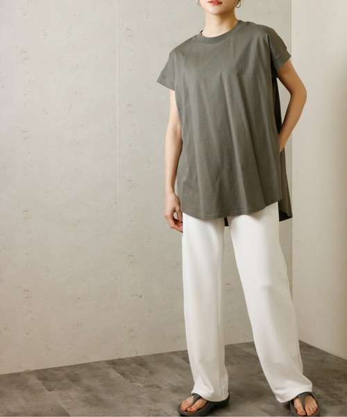Per sist ence(パーシエンス)の「Per sist ence/パーシエンス ジャガードストレートパンツ(その他パンツ・レディース・ブラック/ネイビー/オフホワイト・FREE)」の4枚目の写真
