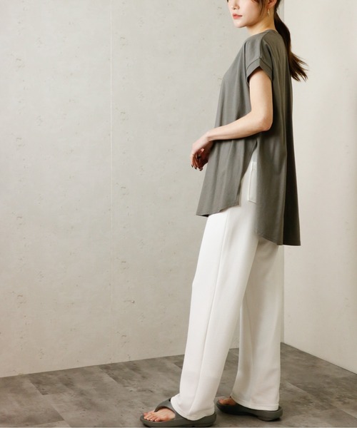 Per sist ence(パーシエンス)の「Per sist ence/パーシエンス ジャガードストレートパンツ(その他パンツ・レディース・ブラック/ネイビー/オフホワイト・FREE)」の6枚目の写真