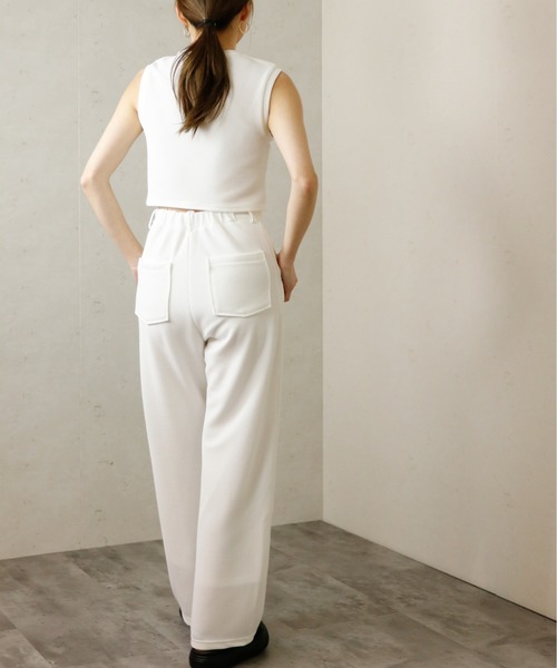 Per sist ence(パーシエンス)の「Per sist ence/パーシエンス ジャガードストレートパンツ(その他パンツ・レディース・ブラック/ネイビー/オフホワイト・FREE)」の16枚目の写真