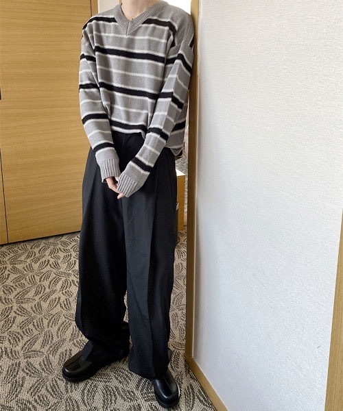 HOLY IN CODE（ホーリーインコード）の「HOLY IN CODE no.9358 s widewide tuck sl（スラックス・メンズ・ブラック・SMALL/MEDIUM/LARGE）」の18枚目の写真