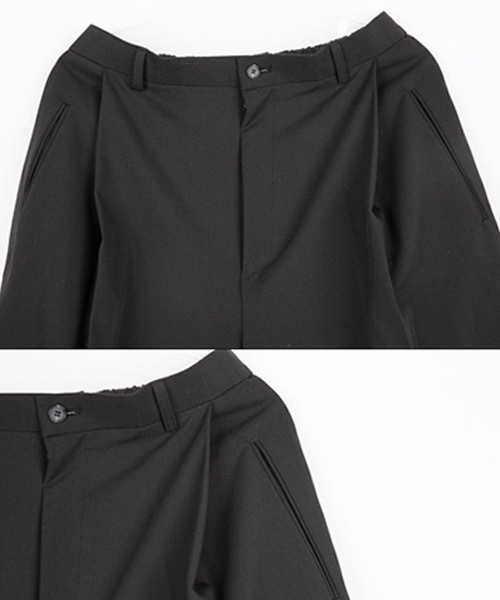 HOLY IN CODE（ホーリーインコード）の「HOLY IN CODE no.9358 s widewide tuck sl（スラックス・メンズ・ブラック・SMALL/MEDIUM/LARGE）」の11枚目の写真