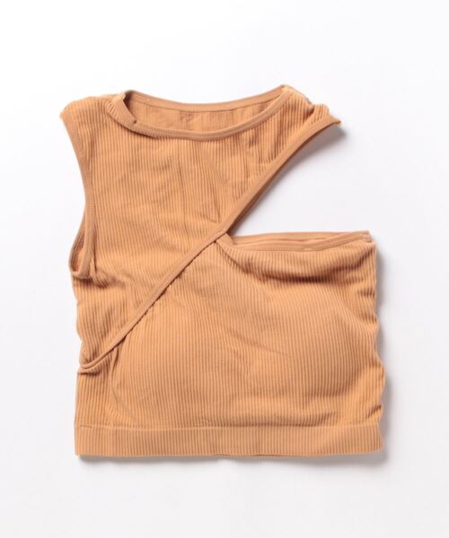 styiro(スタイロ)の「カップ付き変形ブラキャミソール(キャミソール・レディース・ブラック/ホワイト/ベージュ/グレー/カーキ・FREE)」の10枚目の写真