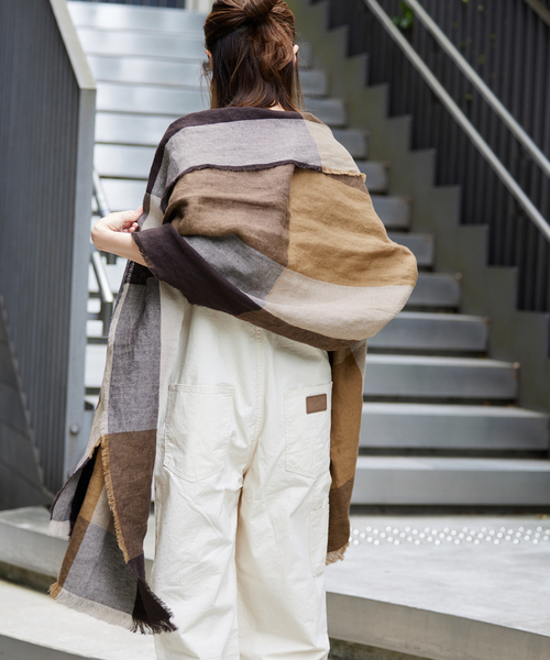 JOURNAL STANDARD PLAIDIE リネンストール