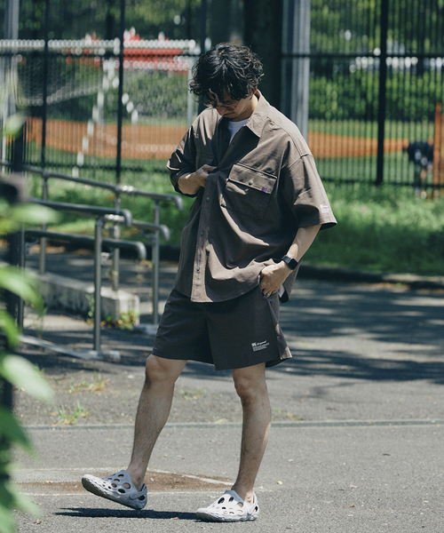 Russell Athletic（ラッセルアスレティック）の「【RUSSELL ATHLETIC】別注 DRI-POWER ショートパンツ（その他パンツ・メンズ・ウッド/ネイビー/チャコールグレー・MEDIUM/LARGE）」の4枚目の写真