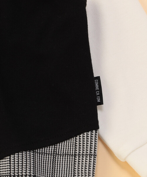 COMME CA ISM(コムサイズム)の「シャツ・パンツデザイン 長袖カバーオール(70-80cm)(ロンパース・キッズ・ブラック系・70-80cm)」の6枚目の写真