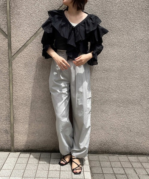 LOWRYS FARM - 未使用品 フリルボレロロングスリーブ LOWRYS FARM - 未使用品 フリルボレロロングスリーブ の通販 by