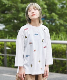 CUBE SUGAR（キューブシュガー）の「天竺カットソーアウトドア刺繍Tシャツ（Tシャツ/カットソー）」