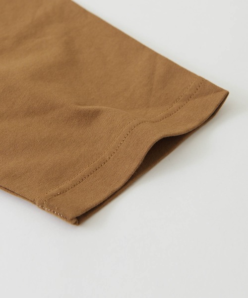 CUBE SUGAR（キューブシュガー）の「天竺カットソーアウトドア刺繍Tシャツ（Tシャツ/カットソー・レディース・ヘザーチャコール/ホワイト/ブラウン/マルチ・M）」の21枚目の写真