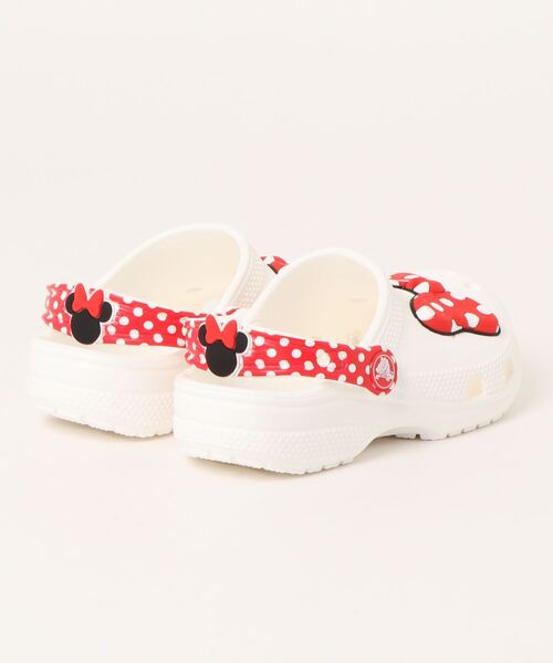 Disney（ディズニー）の「クロックス ディズニー 「ミニー マウス」 クラシック クロッグ キッズ / crocs Kids' Disney Minnie Mouse Classic Clog（サンダル・キッズ・ホワイト系その他・18cm/18.5cm/19cm/19.5cm/20cm/21cm）」の3枚目の写真