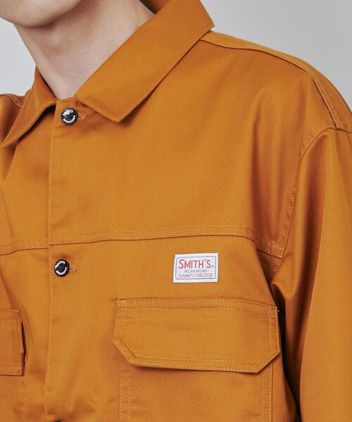 SMITH'S（スミス）の「SMITH’S（スミス）別注ワークツイルシャツジャケット（シャツ/ブラウス・メンズ・ブラウン・S/M/L/XL）」の2枚目の写真