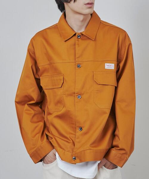 SMITH'S（スミス）の「SMITH’S（スミス）別注ワークツイルシャツジャケット（シャツ/ブラウス・メンズ・ブラウン・S/M/L/XL）」の9枚目の写真
