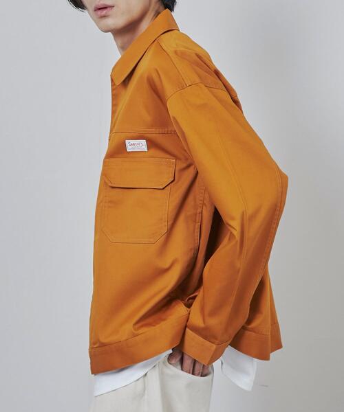 SMITH'S（スミス）の「SMITH’S（スミス）別注ワークツイルシャツジャケット（シャツ/ブラウス・メンズ・ブラウン・S/M/L/XL）」の10枚目の写真