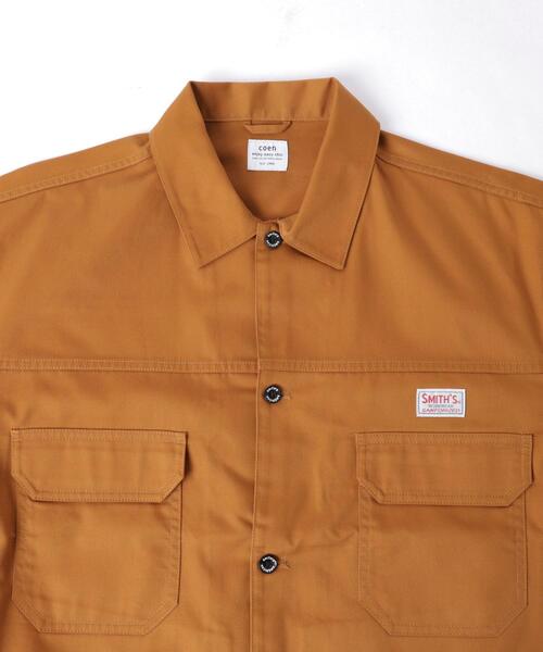 SMITH'S（スミス）の「SMITH’S（スミス）別注ワークツイルシャツジャケット（シャツ/ブラウス・メンズ・ブラウン・S/M/L/XL）」の12枚目の写真