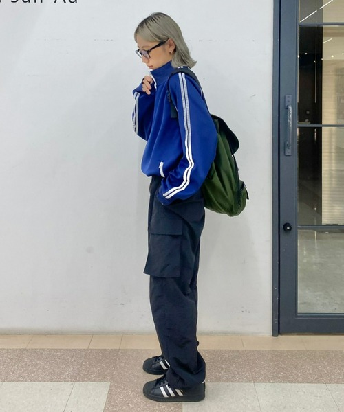 SOUNDSGOOOOD（サウンズグッド）の「【SOUNDS GOOOOD / サウンズグッド】トラックジャケット（ジャージ・レディース・ボルドー/ネイビー・ONE SIZE）」の3枚目の写真