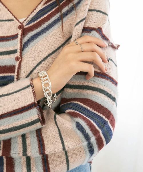 KBF（ケイビーエフ）の「チェーンブレスレット（ブレスレット・レディース・ゴールド/シルバー・ONE）」の4枚目の写真