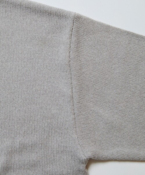 FREAK'S STORE（フリークスストア）の「限定展開 ビッグシルエット イージーケア ウォッシャブル クルーネックニット（ニット/セーター・メンズ・ネイビー/グレー/オフホワイト/イエロー/グリーン/ベージュ/ブラック・SMALL/MEDIUM/LARGE）」の11枚目の写真