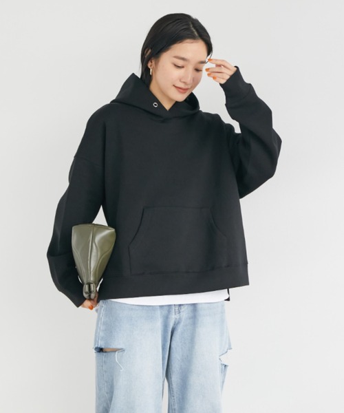 Doux archives（ドゥアルシーヴ）の「［ＷＥＢ限定］ボンディングパーカー×ロングＴシャツ（パーカー・レディース・ブラック/グレー/クリーム/オフホワイト/ラベンダー・FREE）」の17枚目の写真