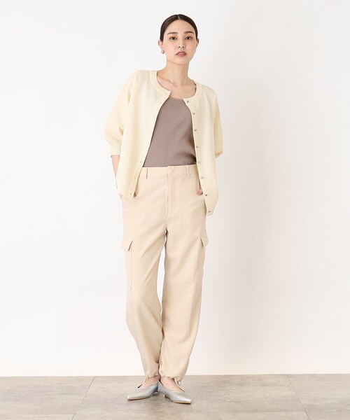 THE SHOP TK （ザ ショップ ティーケー ）の「◆【毛玉になりにくい/洗濯機洗い可】ハーフスリーブカーデ_前後2WAY可（カーディガン/ボレロ・レディース・ブラック/アイボリー/ブルー・13/12）」の13枚目の写真