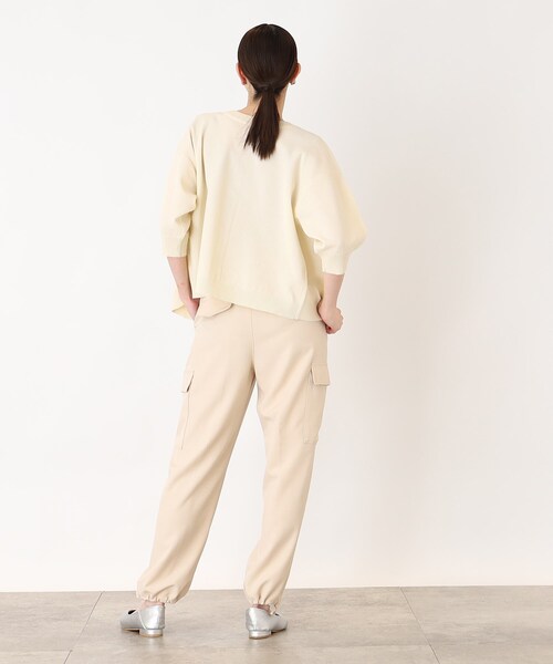 THE SHOP TK （ザ ショップ ティーケー ）の「◆【毛玉になりにくい/洗濯機洗い可】ハーフスリーブカーデ_前後2WAY可（カーディガン/ボレロ・レディース・ブラック/アイボリー/ブルー・13/12）」の14枚目の写真