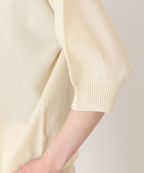 THE SHOP TK （ザ ショップ ティーケー ）の「◆【毛玉になりにくい/洗濯機洗い可】ハーフスリーブカーデ_前後2WAY可（カーディガン/ボレロ・レディース・ブラック/アイボリー/ブルー・13/12）」の21枚目の写真