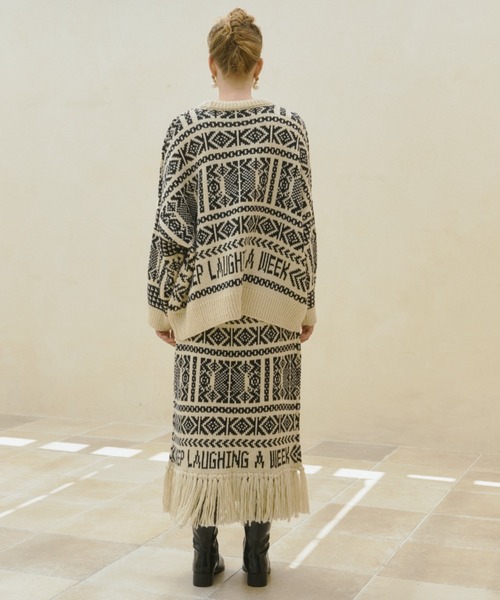 manana suerte（マニャーナスエルテ）の「セットアップ対応 カウチン柄  