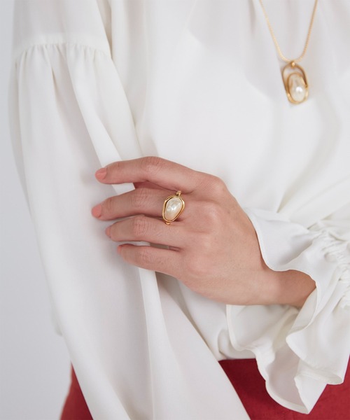 ADER(アデル)の「PEARL ring(リング・レディース・シルバー/ゴールド・フリー)」の9枚目の写真