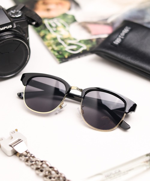   サングラス IO着用 naaam.i | ｜ UNIQLOのサングラス🕶️ ウェリントン/09:BLACK