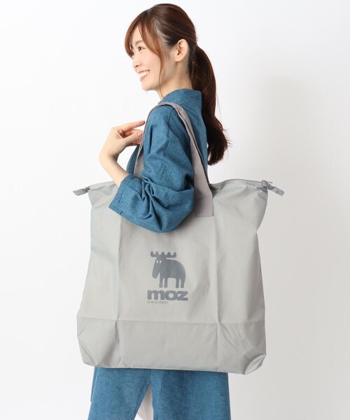one'sterrace(ワンズテラス)の「moz パパママトート(トートバッグ・レディース・サックスブルー/ライトグレー系9・99)」の10枚目の写真