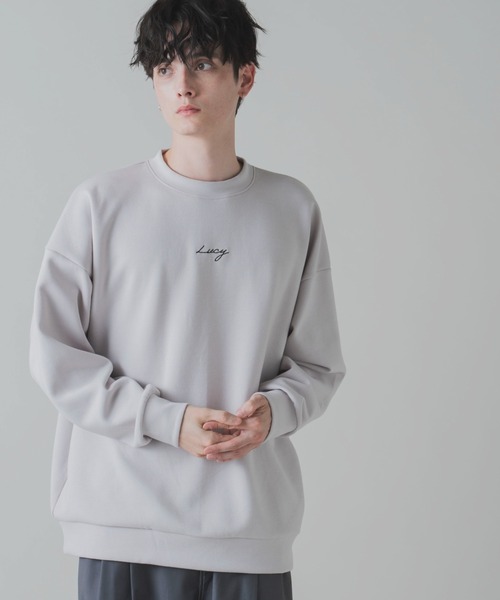 LUCY（ルーシー）の「LUCY/AIRFUNCTIONワンポイント刺繍プルオーバー（スウェット・メンズ・ホワイト/ブラック/パープル/ライトグレー・LARGE/MEDIUM）」の3枚目の写真