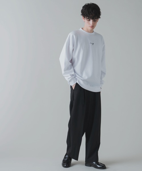 LUCY（ルーシー）の「LUCY/AIRFUNCTIONワンポイント刺繍プルオーバー（スウェット・メンズ・ホワイト/ブラック/パープル/ライトグレー・LARGE/MEDIUM）」の6枚目の写真