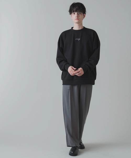 LUCY（ルーシー）の「LUCY/AIRFUNCTIONワンポイント刺繍プルオーバー（スウェット・メンズ・ホワイト/ブラック/パープル/ライトグレー・LARGE/MEDIUM）」の7枚目の写真