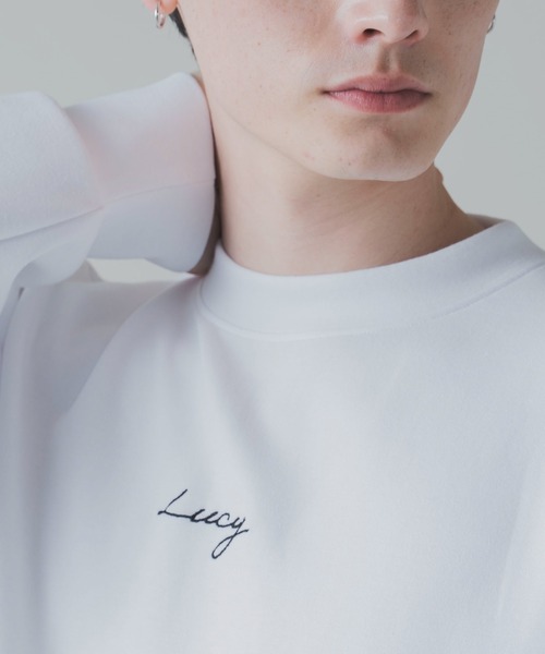 LUCY（ルーシー）の「LUCY/AIRFUNCTIONワンポイント刺繍プルオーバー（スウェット・メンズ・ホワイト/ブラック/パープル/ライトグレー・LARGE/MEDIUM）」の10枚目の写真