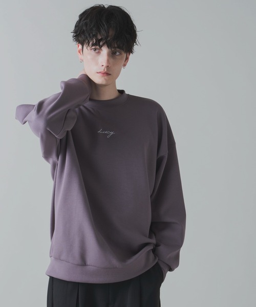 LUCY（ルーシー）の「LUCY/AIRFUNCTIONワンポイント刺繍プルオーバー（スウェット・メンズ・ホワイト/ブラック/パープル/ライトグレー・LARGE/MEDIUM）」の22枚目の写真
