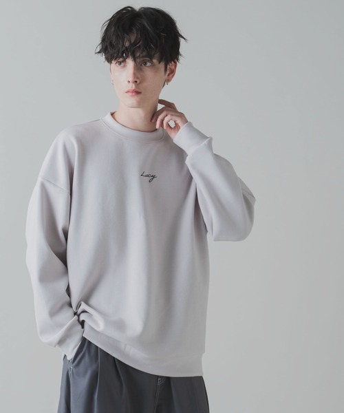 LUCY（ルーシー）の「LUCY/AIRFUNCTIONワンポイント刺繍プルオーバー（スウェット・メンズ・ホワイト/ブラック/パープル/ライトグレー・LARGE/MEDIUM）」の19枚目の写真