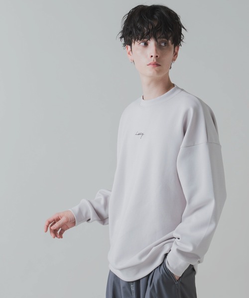 LUCY（ルーシー）の「LUCY/AIRFUNCTIONワンポイント刺繍プルオーバー（スウェット・メンズ・ホワイト/ブラック/パープル/ライトグレー・LARGE/MEDIUM）」の20枚目の写真