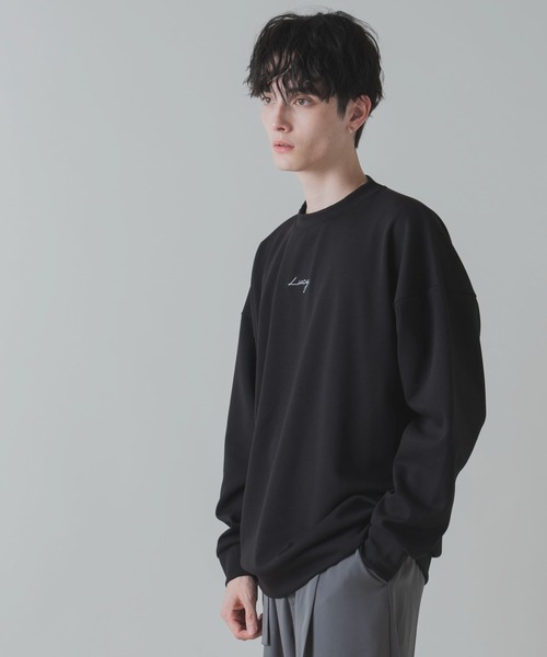 LUCY（ルーシー）の「LUCY/AIRFUNCTIONワンポイント刺繍プルオーバー（スウェット・メンズ・ホワイト/ブラック/パープル/ライトグレー・LARGE/MEDIUM）」の17枚目の写真