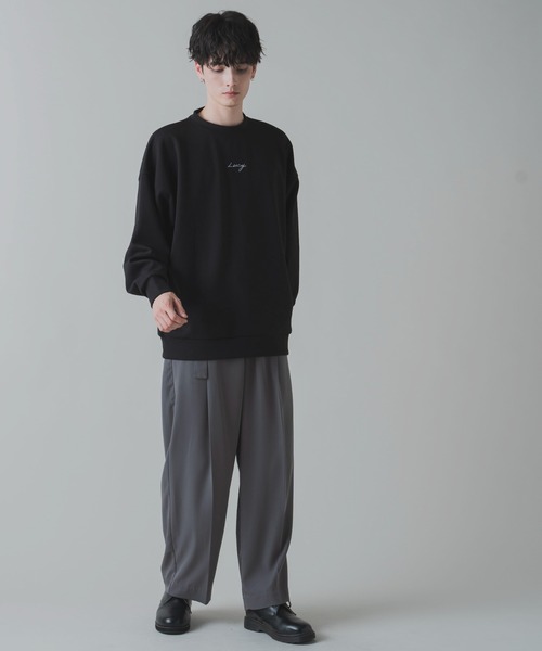 LUCY（ルーシー）の「LUCY/AIRFUNCTIONワンポイント刺繍プルオーバー（スウェット・メンズ・ホワイト/ブラック/パープル/ライトグレー・LARGE/MEDIUM）」の18枚目の写真