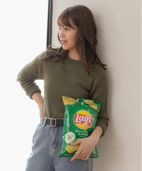 ad thie(アドティエ)の「モックネック ニット(ニット/セーター・レディース・ブラウン/ライトグリーン/ベージュ/ブラック/オフホワイト/オレンジ/パープル・FREE)」の16枚目の写真