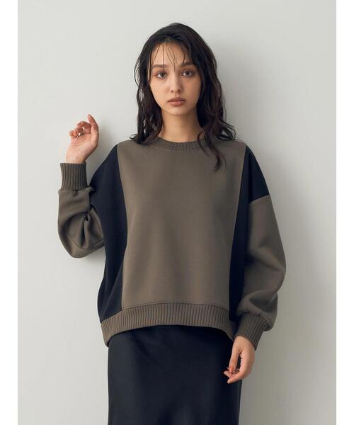 YECCA VECCA(イェッカヴェッカ)の「切替プルオーバー(Tシャツ/カットソー・レディース・カーキ系1/ベージュ・FREE)」の7枚目の写真