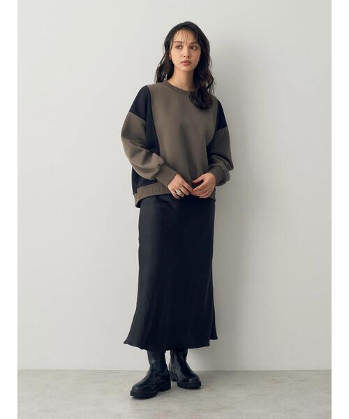 YECCA VECCA(イェッカヴェッカ)の「切替プルオーバー(Tシャツ/カットソー・レディース・カーキ系1/ベージュ・FREE)」の14枚目の写真