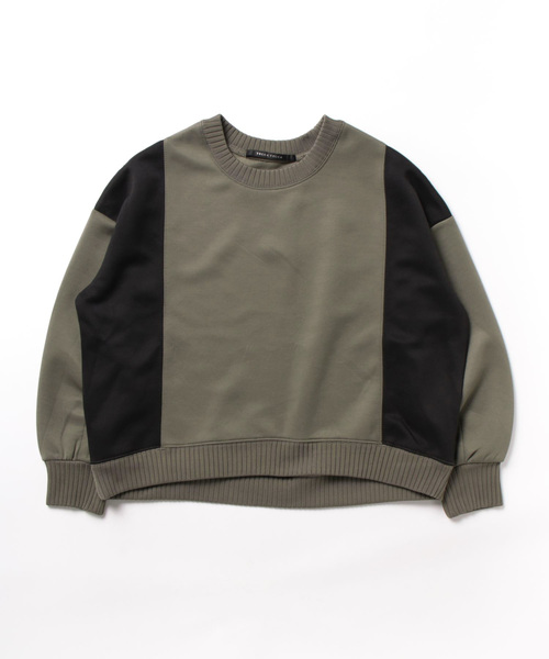 YECCA VECCA(イェッカヴェッカ)の「切替プルオーバー(Tシャツ/カットソー・レディース・カーキ系1/ベージュ・FREE)」の3枚目の写真
