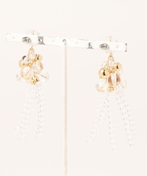 LOWRYS FARM(ローリーズファーム)の「クリアビーズピアス 983987(ピアス(両耳用)・レディース・ゴールド/シルバー・FREE)」の3枚目の写真