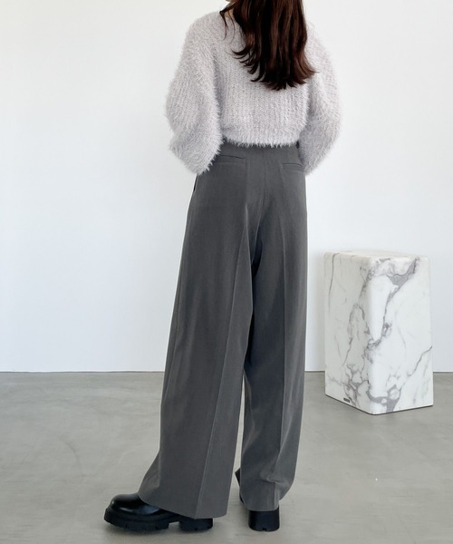 Heather（ヘザー）の「カシュクールSETキャミ2P　985376（ニット/セーター・レディース・オフホワイト/ライトグレー/ピンク・FREE）」の15枚目の写真