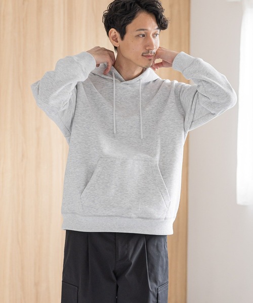 GLOBAL WORK（グローバルワーク）の「裏起毛オテラクスウェット/パーカー/704841（パーカー・メンズ・ホワイト/グレー/ブラック・X-LARGE/LARGE/MEDIUM/SMALL）」の4枚目の写真