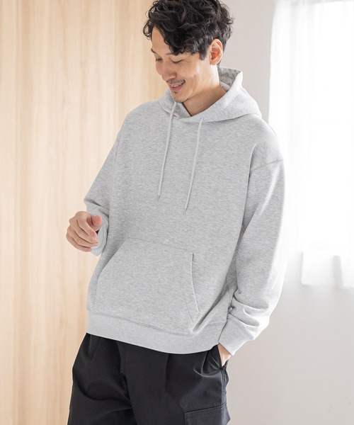 GLOBAL WORK（グローバルワーク）の「裏起毛オテラクスウェット/パーカー/704841（パーカー・メンズ・ホワイト/グレー/ブラック・X-LARGE/LARGE/MEDIUM/SMALL）」の5枚目の写真