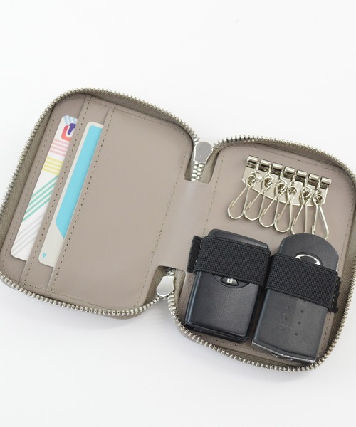 ALTROSE（アルトローズ）の「ダブルスマートキー キーケース スマートキー カードケース（キーケース/キーアクセサリー・レディース・シルバー/グレー/ブラック/アイボリー・FREE）」の10枚目の写真