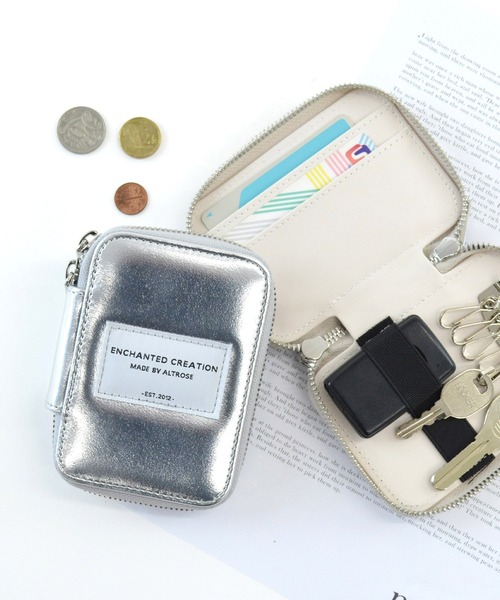 ALTROSE（アルトローズ）の「ダブルスマートキー キーケース スマートキー カードケース（キーケース/キーアクセサリー・レディース・シルバー/グレー/ブラック/アイボリー・FREE）」の16枚目の写真