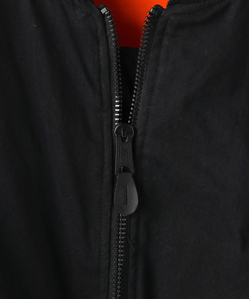 FOSTEX GARMENTS（フォステックスガーメンツ）の「【FOSTEX GARMENTS / フォステックスガーメンツ】MCD DOUBLE FACE PADDED BOMBER JKT（MA-1・メンズ・ブラック・SMALL）」の9枚目の写真