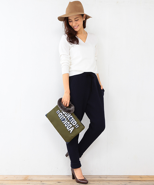 B:MING by BEAMS（ビーミングバイビームス）の「＜InRed12月号掲載＞＜VERY11月号掲載＞ビーミング by ビームス / フェルト中折れハット（ハット・レディース・ブラック/グレー系その他/ブラウン系その他・ONE SIZE）」の18枚目の写真